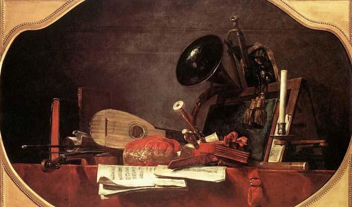 Jean Baptiste Simeon Chardin Attributes of Music oil painting image